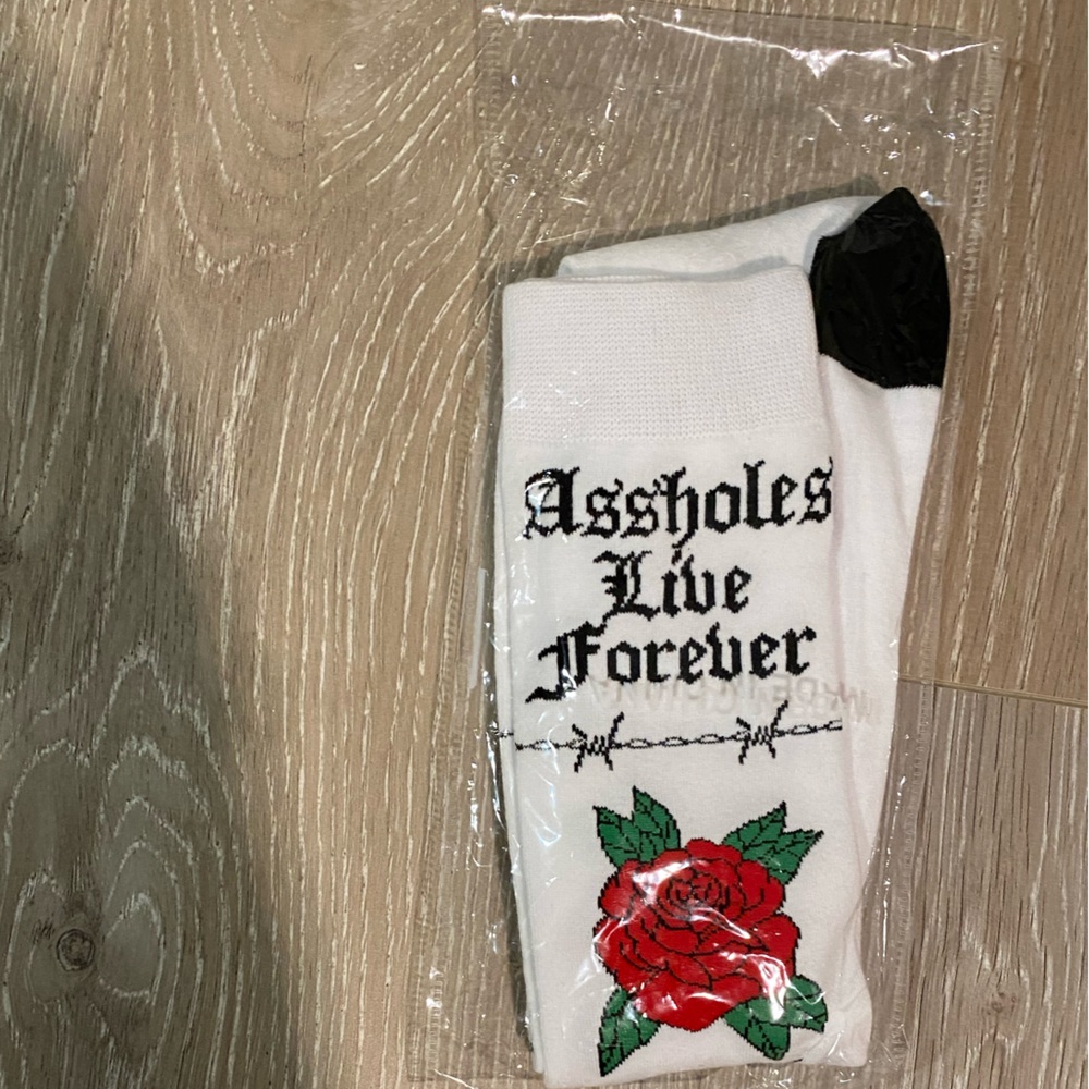 As*holes Live Forever socks brand new never opened